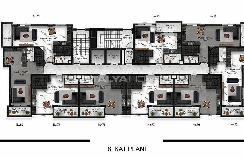 Appartements Confortables Dans Une Résidence Luxueuse À Alanya 53