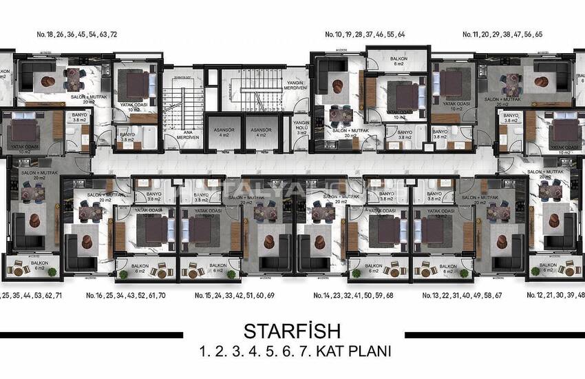 Appartements Confortables Dans Une Résidence Luxueuse À Alanya 50