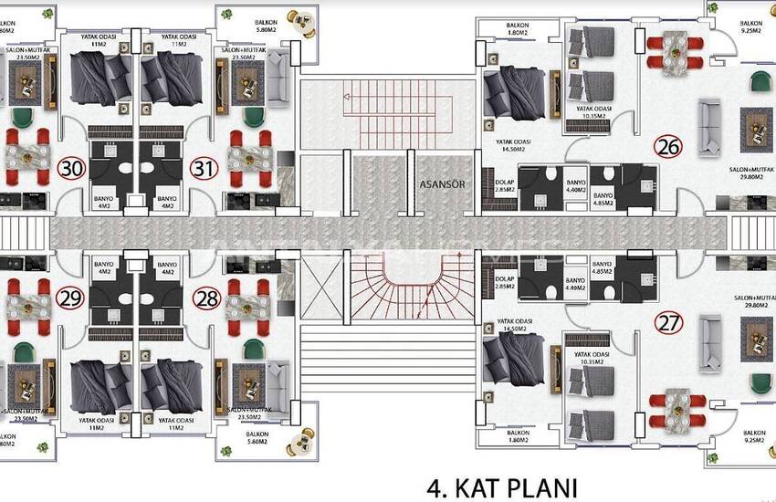 Investment and Luxurious Apartments to Buy in Alanya  7