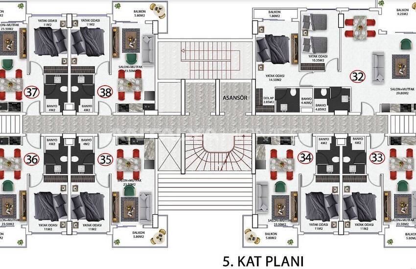 Investment and Luxurious Apartments to Buy in Alanya  8