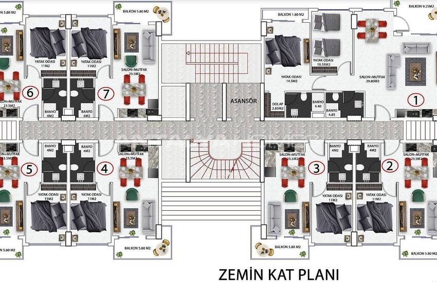 Investment and Luxurious Apartments to Buy in Alanya  11