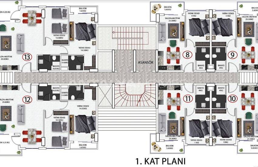Investment and Luxurious Apartments to Buy in Alanya  4