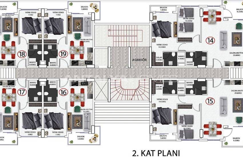 Investment and Luxurious Apartments to Buy in Alanya  5