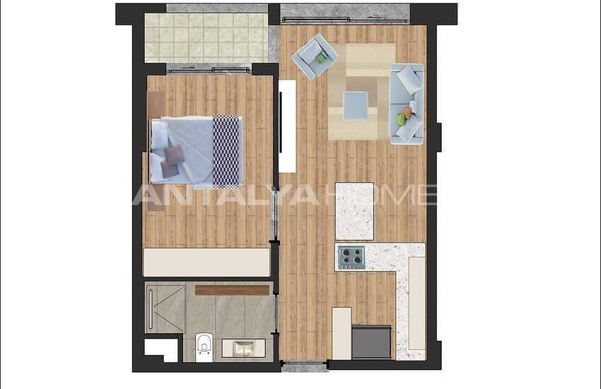 Chic Apartments in Complex with Amenities in Antalya Lara 31