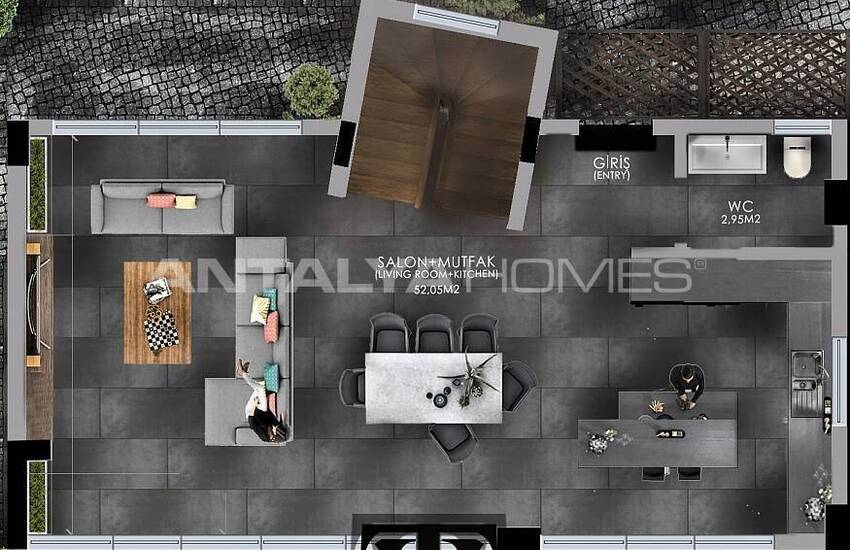 Стильные Отдельные Виллы Рядом с Пляжем в Калкане 33