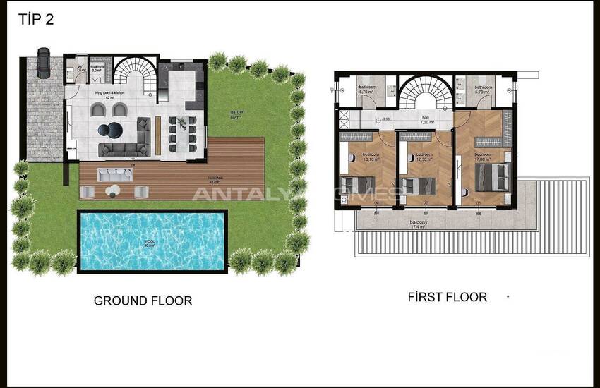 Alanya Kargıcak'ta Kompleks İçerisinde Ultra Lüks Villalar 27