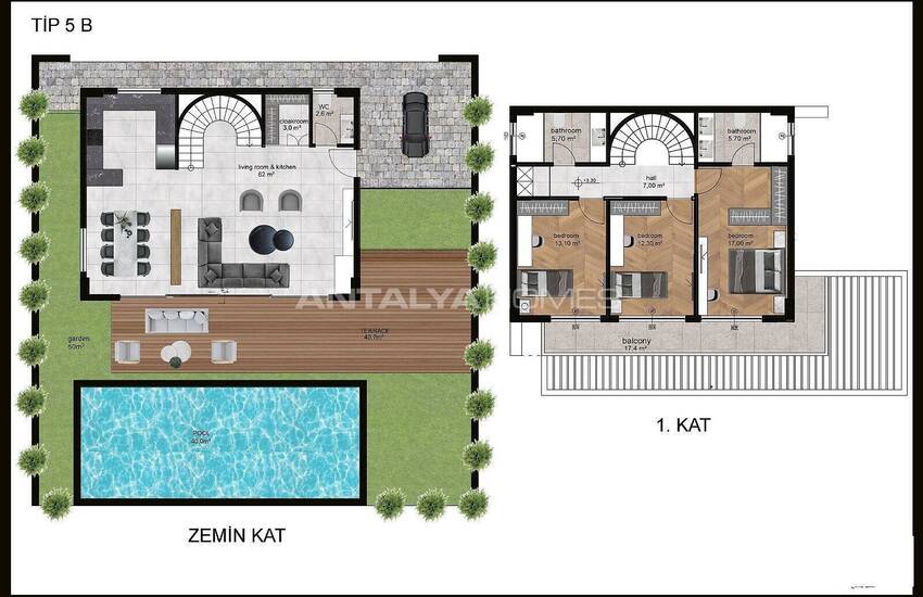 Alanya Kargıcak'ta Kompleks İçerisinde Ultra Lüks Villalar 31