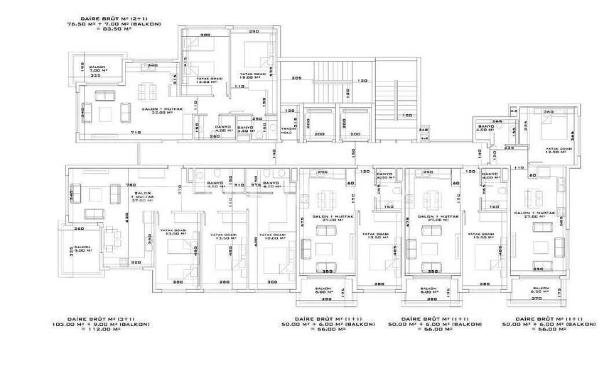 Okurcalar'da Akıllı Ev Sistemine Sahip Satılık Daireler 33
