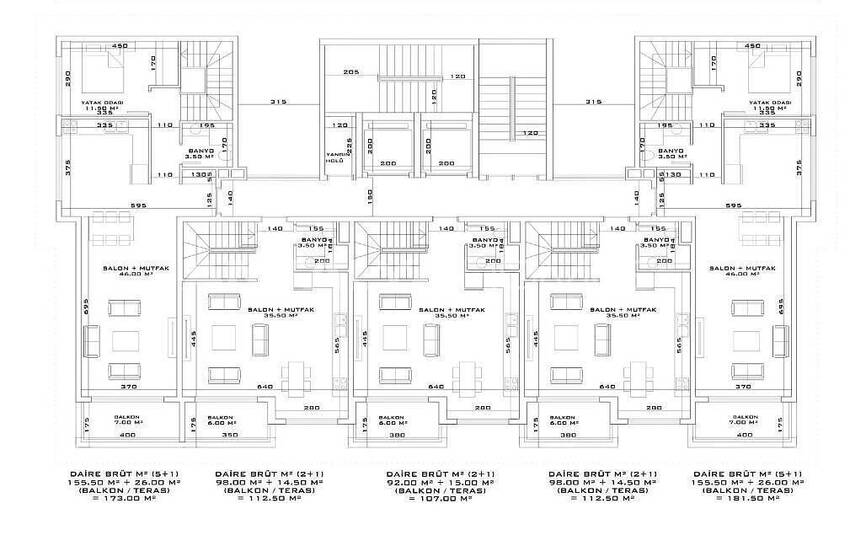 Okurcalar'da Akıllı Ev Sistemine Sahip Satılık Daireler 35