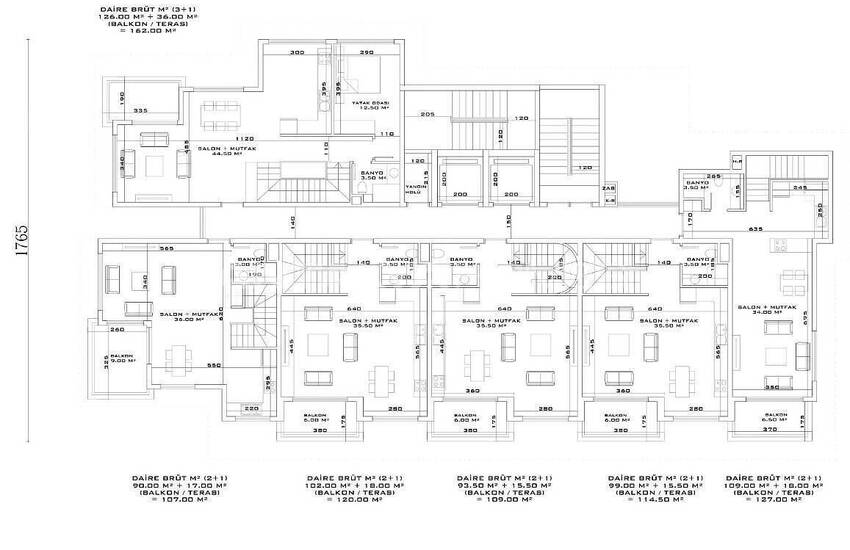 Okurcalar'da Akıllı Ev Sistemine Sahip Satılık Daireler 36