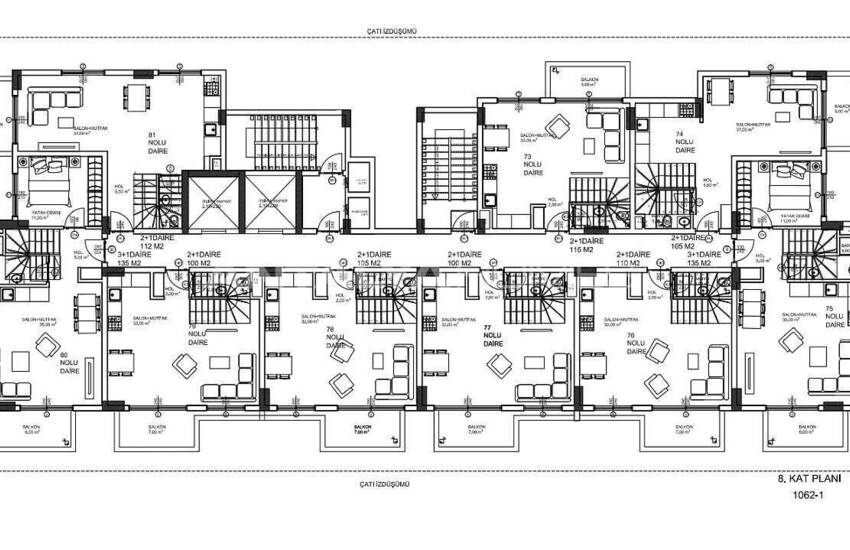 Квартиры с Видом на Море в Махмутларе, Аланья 7