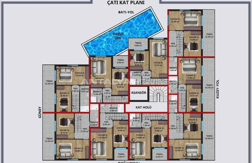 Investeringslägenheter I Ett Komplex I Antalya Güzeloba 24