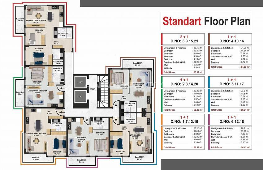 Investerings Appartementen Te Koop In Alanya Kargicak 44