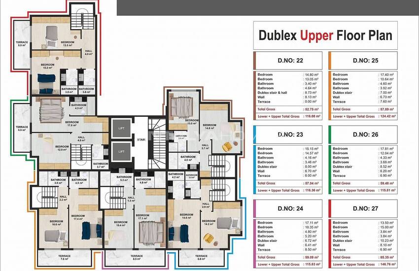 Investment Apartments for Sale in Alanya Kargicak 46