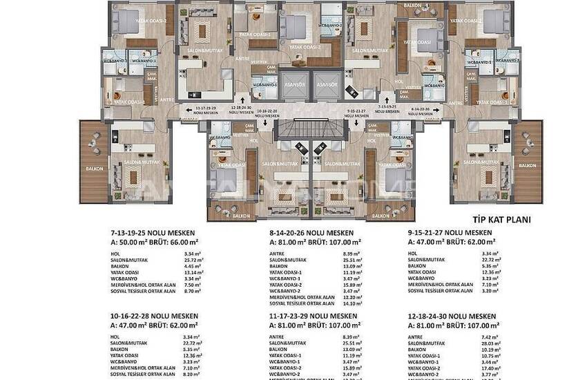 Snygga Lägenheter I Ett Lyxigt Komplex I Gazipasa Alanya 10