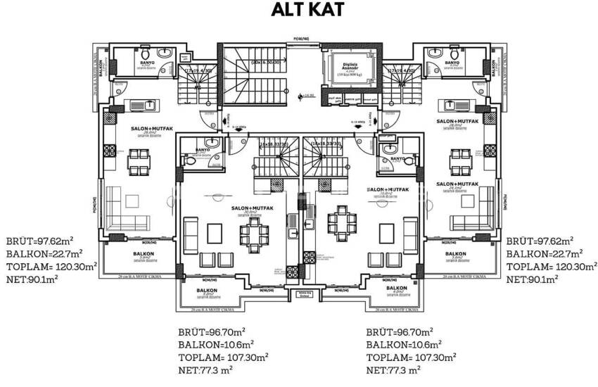 Flats Suitable for Investment in New Project in Alanya 23