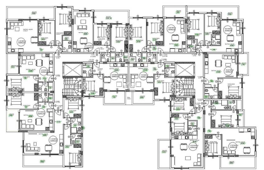 Cheap Sea and Nature View Properties for Sale in Alanya Oba 38