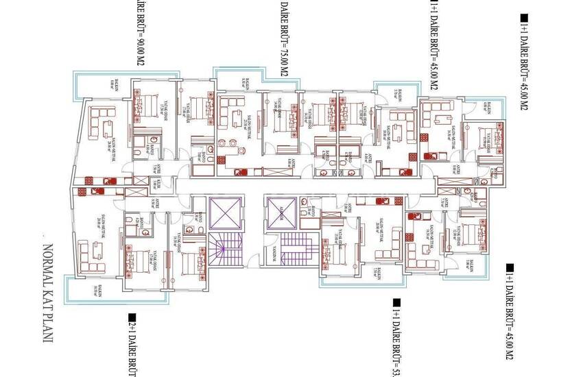 Новые Квартиры в Комплексе с Видом на Море в Аланье 25
