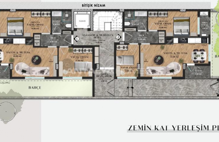 New Build Apartments with Spacious Design in Lara Antalya 23