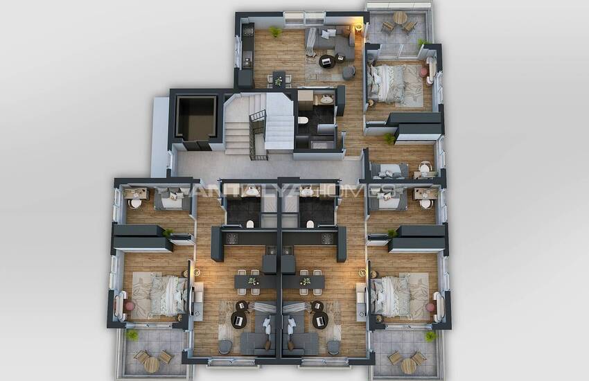 2+1 Apartment Suitable for Investment in Antalya Altıntaş 23