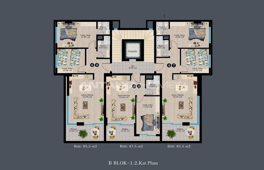 Luxe Apartments Within Walking Distance of Beach in Alanya 34