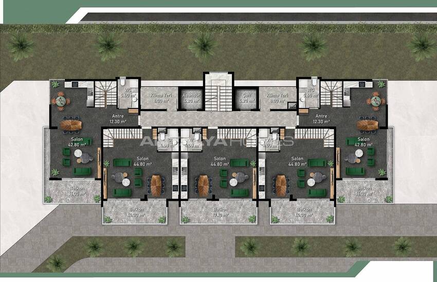 Alanya Apartments in a Luxury Complex with On-site Facilities 22