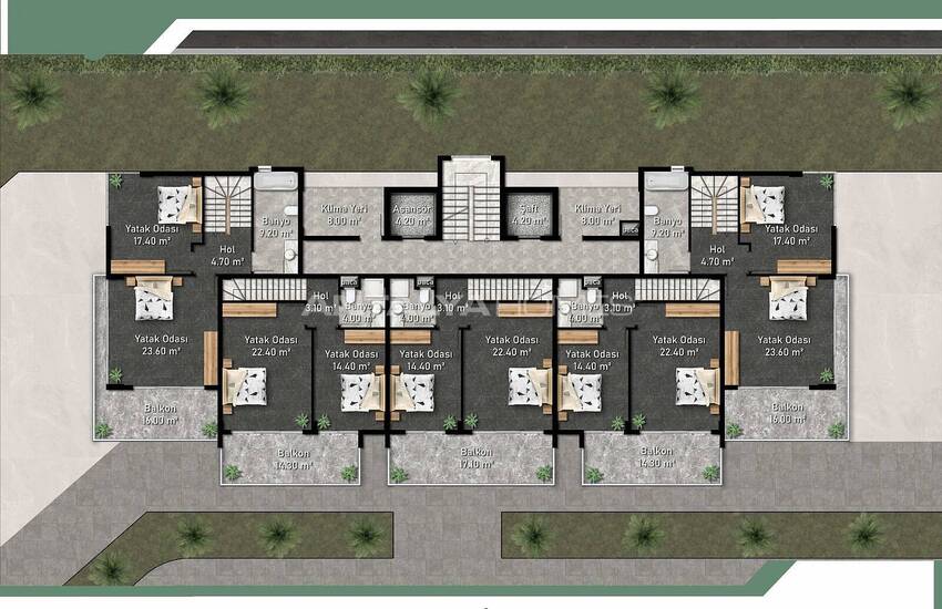 Alanya Apartments in a Luxury Complex with On-site Facilities 23