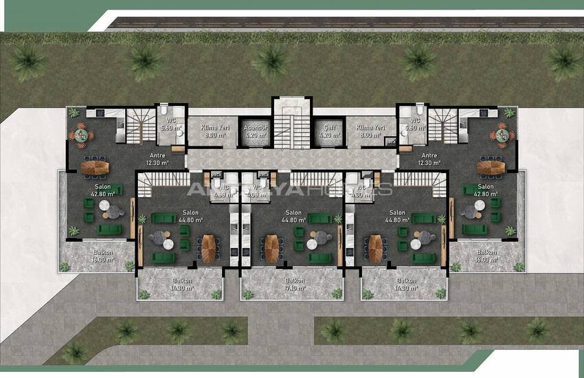 Alanya Apartments in a Luxury Complex with On-site Facilities 25