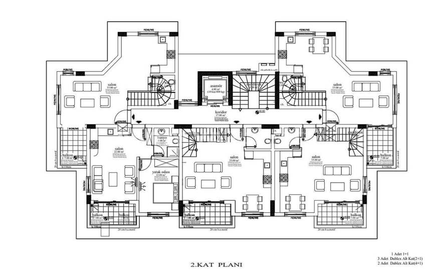 Alanya Kargıcak'ta Butik Proje İçinde Deniz Manzaralı Daireler 15