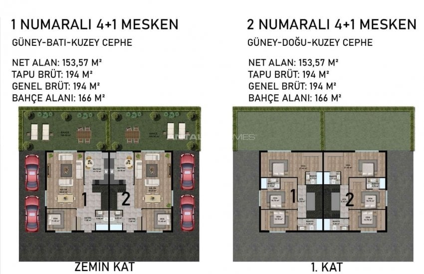Semi-detached Villas in a Comprehensive Complex in Altintas 16