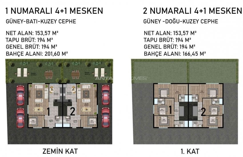 Semi-detached Villas in a Comprehensive Complex in Altintas 17