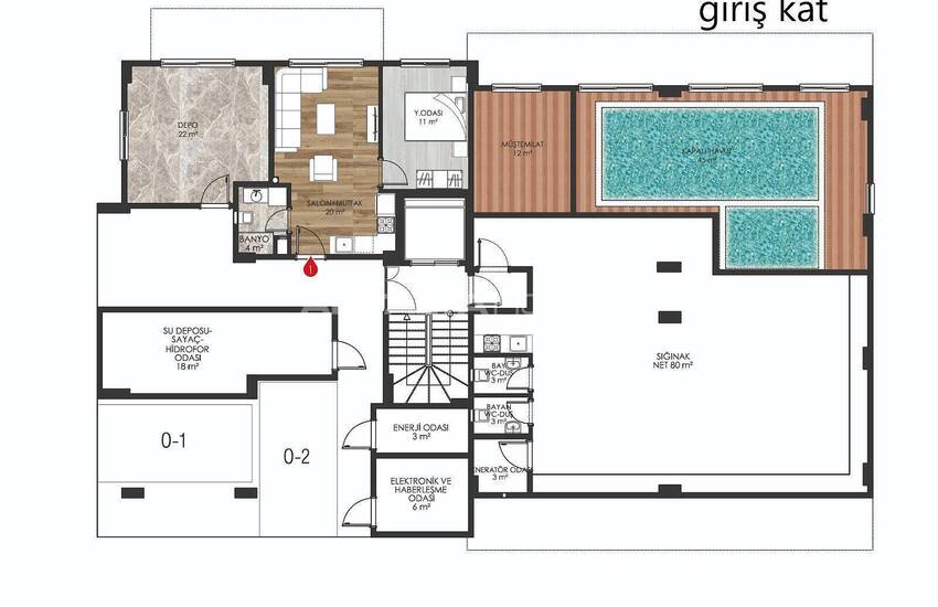 Alanya Oba'da Lüks Olanaklara Sahip Sitede Şık Daireler 5
