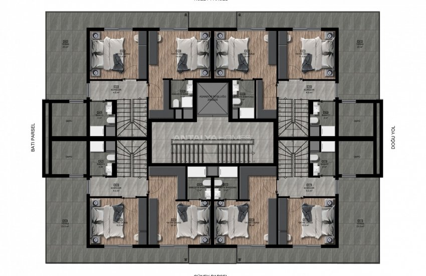 Flats for Sale in Antalya Close to the Sea and Amenities  17