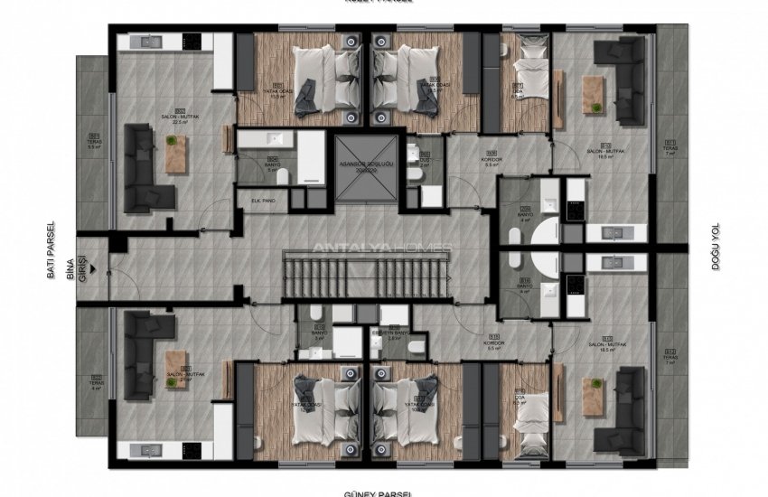 Flats for Sale in Antalya Close to the Sea and Amenities  21