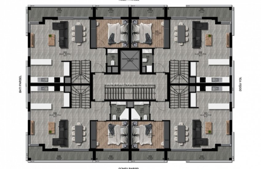 Flats for Sale in Antalya Close to the Sea and Amenities  16