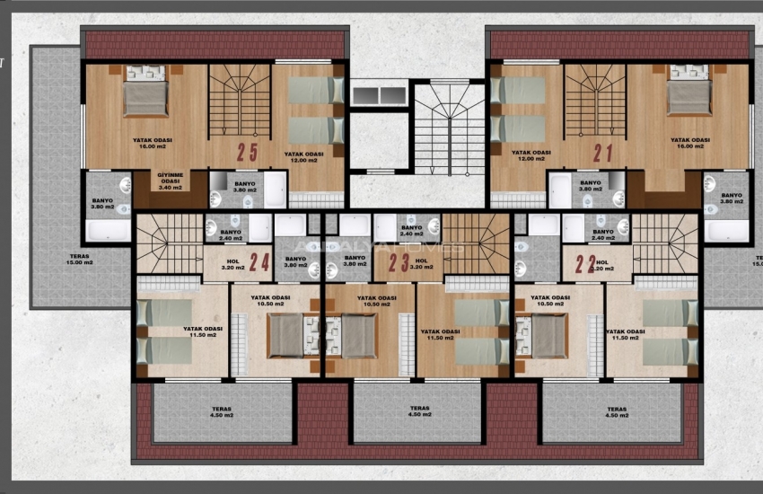 Nieuwbouw Onroerend Goed In Boetiekproject In Alanya Oba 23