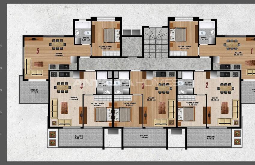 Nieuwbouw Onroerend Goed In Boetiekproject In Alanya Oba 17
