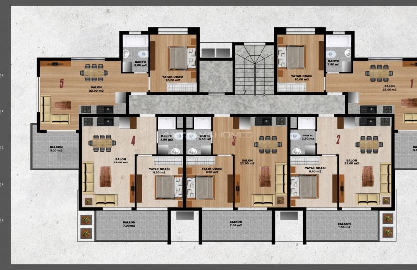 Nieuwbouw Onroerend Goed In Boetiekproject In Alanya Oba 18