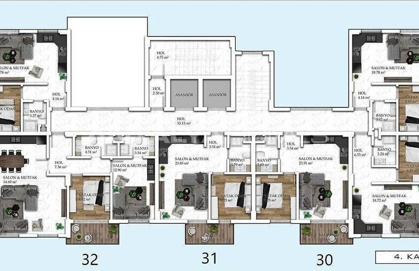 Investeringslägenheter I Alanya Avsallar 18