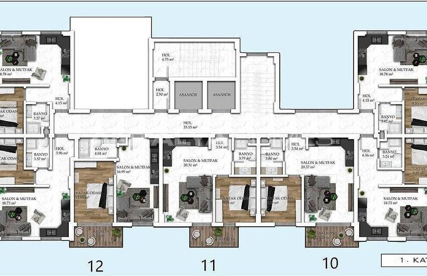 Investeringslägenheter I Alanya Avsallar 21