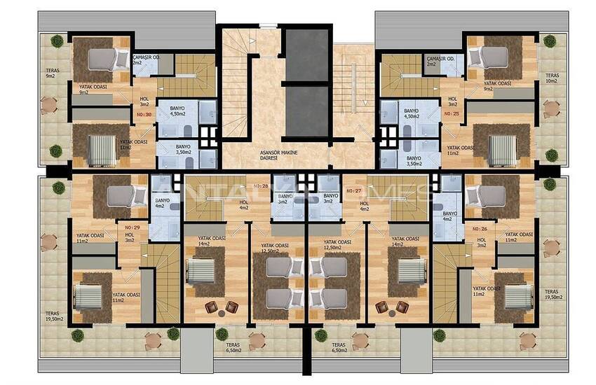 Apartments in Project with Rich Features in Mahmutlar Alanya 23