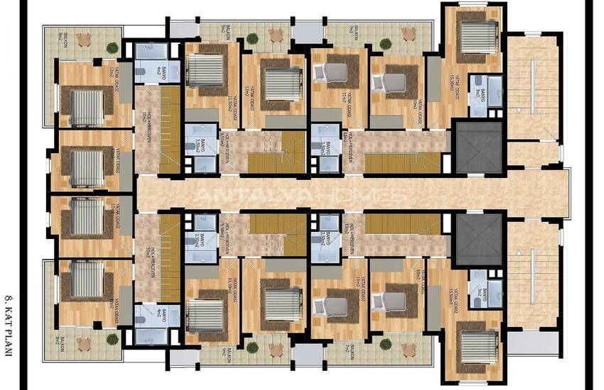 آپارتمان های شیک مناسب برای سرمایه گذاری در محمودلار، آلانیا 30