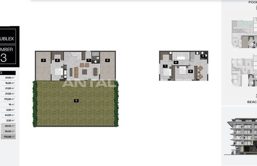 Alanya'da Deniz Kenarında Lüks Rezidanslar 7