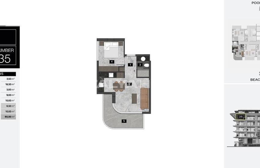 Alanya'da Deniz Kenarında Lüks Rezidanslar 9