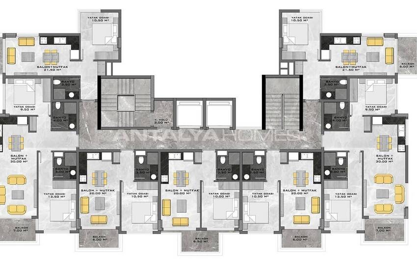 Luxurious Investment Flats Close to the Sea in Demirtaş Alanya 38