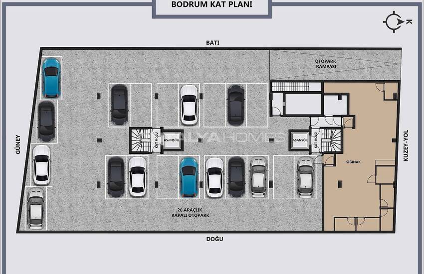 Wohnungen In Einem Komplex Mit Parkplatz In Muratpasa 25