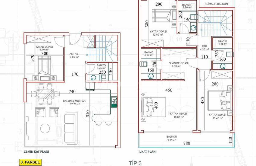 Vrijstaande En Geschakelde Luxe Huizen In Kargicak Alanya 20
