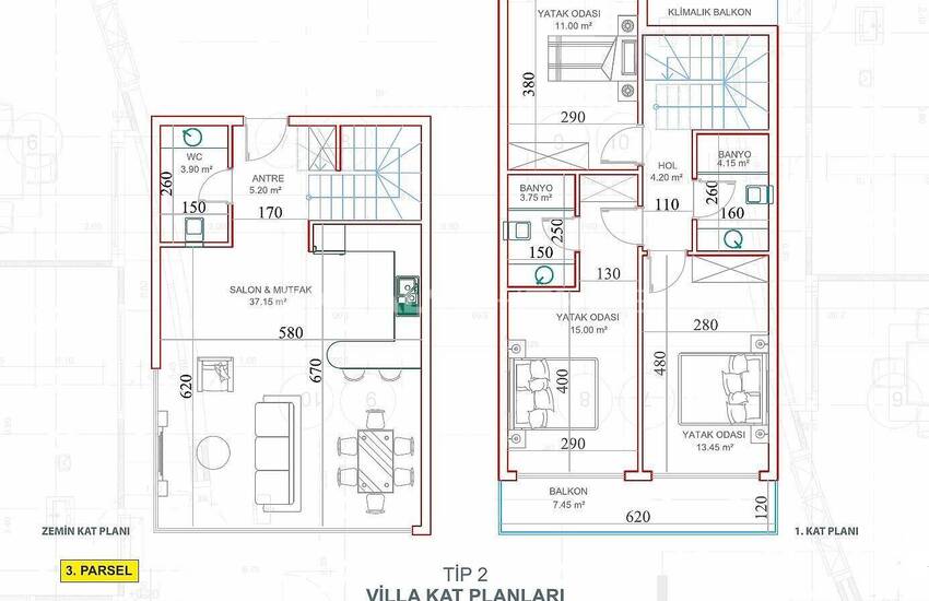 Vrijstaande En Geschakelde Luxe Huizen In Kargicak Alanya 21