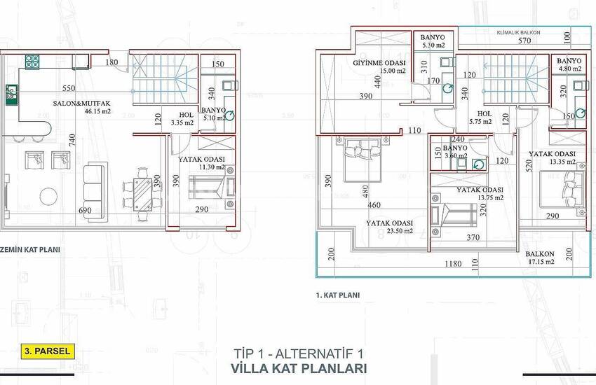 Vrijstaande En Geschakelde Luxe Huizen In Kargicak Alanya 22