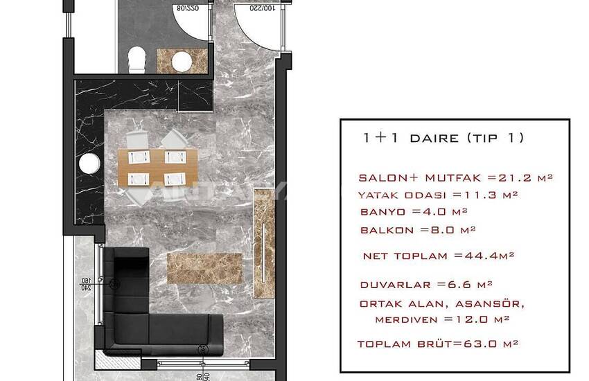 Luxurious Properties in the Center of Avsallar Alanya 22